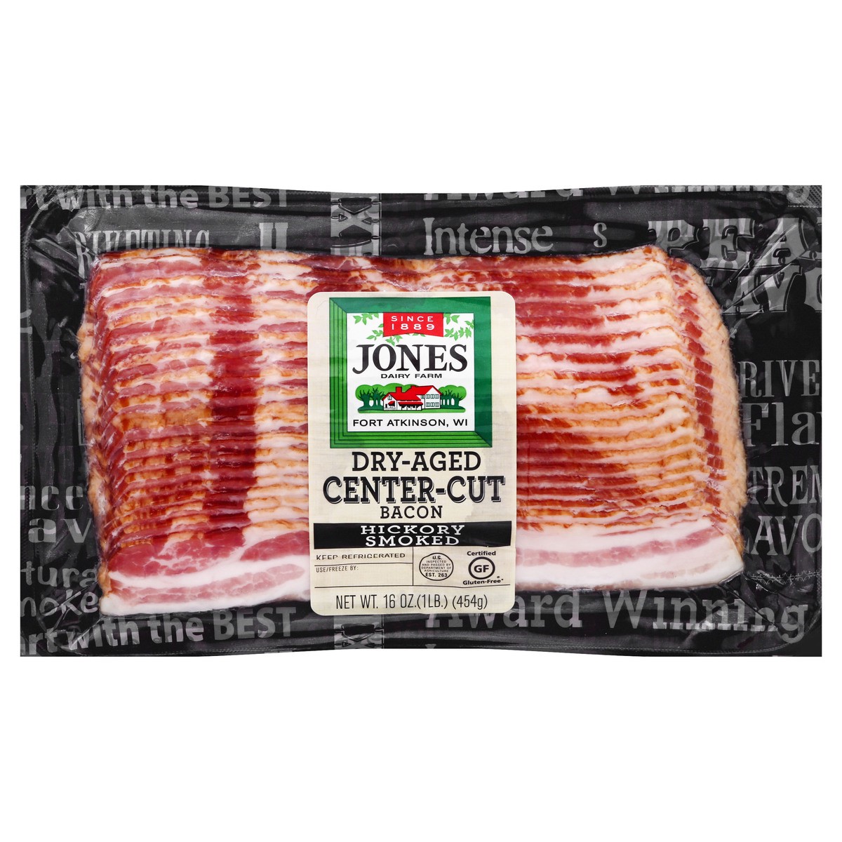 slide 1 of 10, Jones Bacon Slice, 16 oz