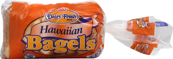 slide 1 of 1, Dairy Fresh Hawaiian Bagels 14.25 oz, 14.25 oz