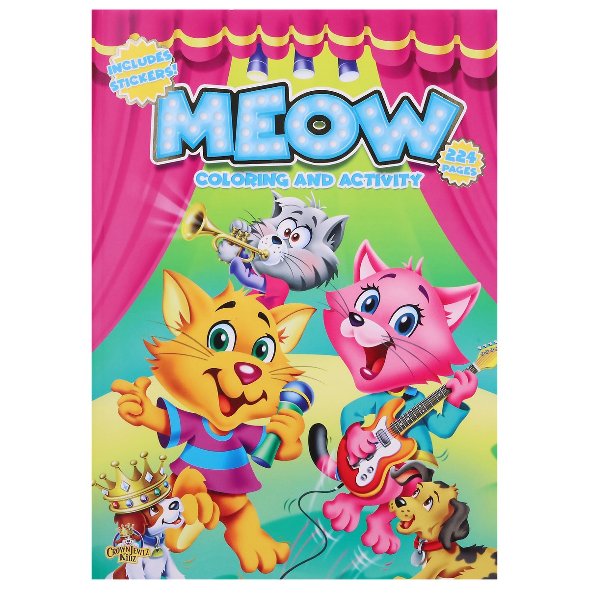 slide 2 of 4, CrownJewlz Kidz Meow Coloring and Activity Book 1 ea, 1 ct