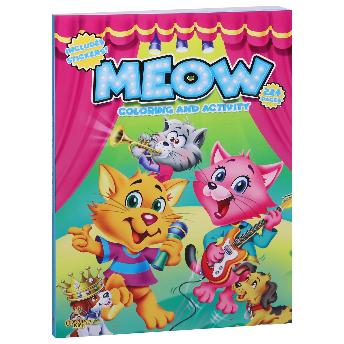 slide 3 of 4, CrownJewlz Kidz Meow Coloring and Activity Book 1 ea, 1 ct
