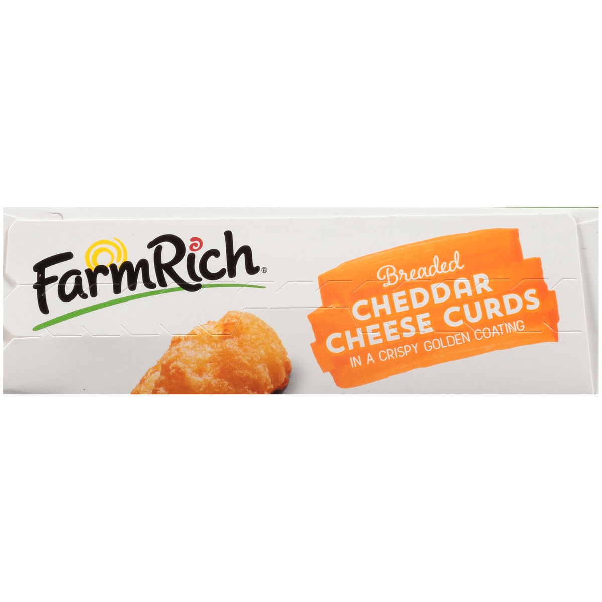 Farm Rich Breaded Wisconsin Cheddar Cheese Curds in a Crispy Coating