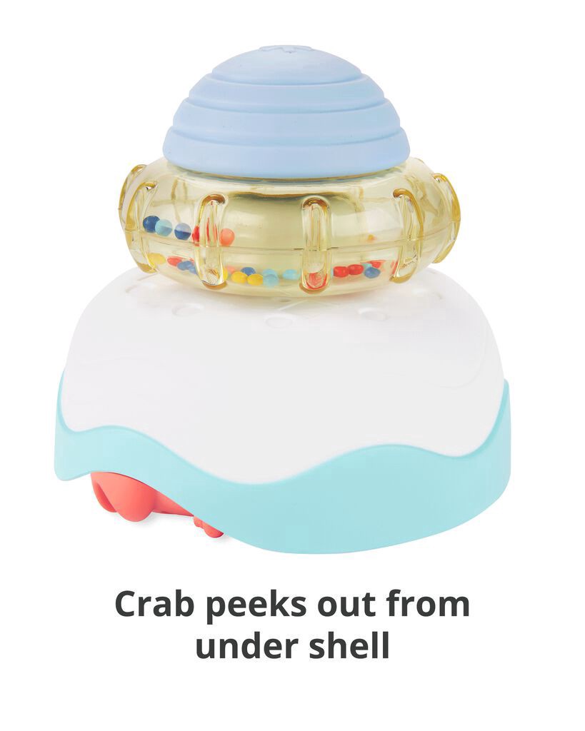 slide 3 of 7, Skiphop Baby Stack & Crawl 4-in-1 Crab Baby Crawl Toy Multi NS, 1 ct