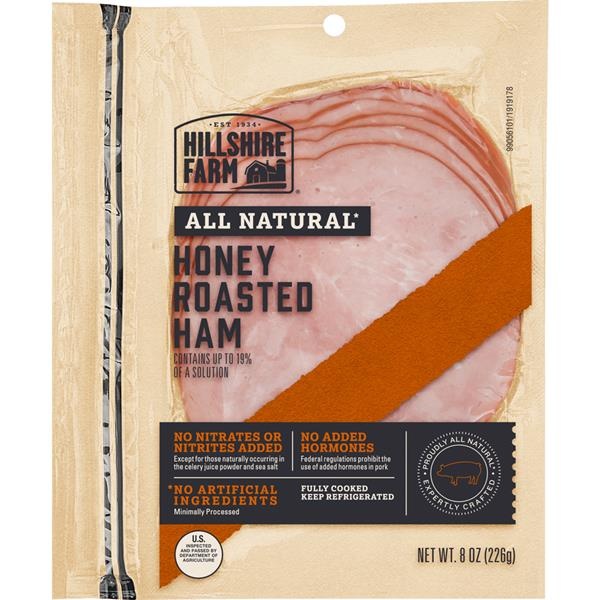 slide 1 of 1, Hillshire Farm All Natural Honey Roasted Ham, 8 oz