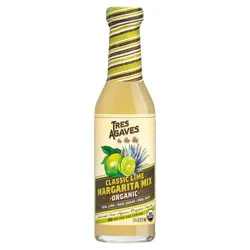 Tres Agaves Organic Lime Margarita Mixer, Single Serve - 237 ml