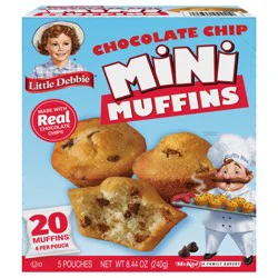 Little Debbie Snack Cakes, Little Debbie Family Pack Mini Muffins (Chocolate Chip)