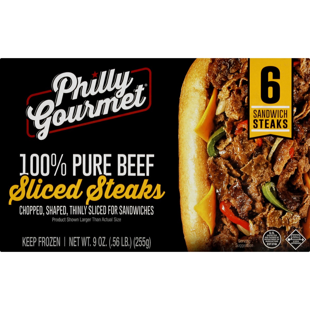 slide 6 of 9, Philly Gourmet Steaks 6 ea, 6 ct