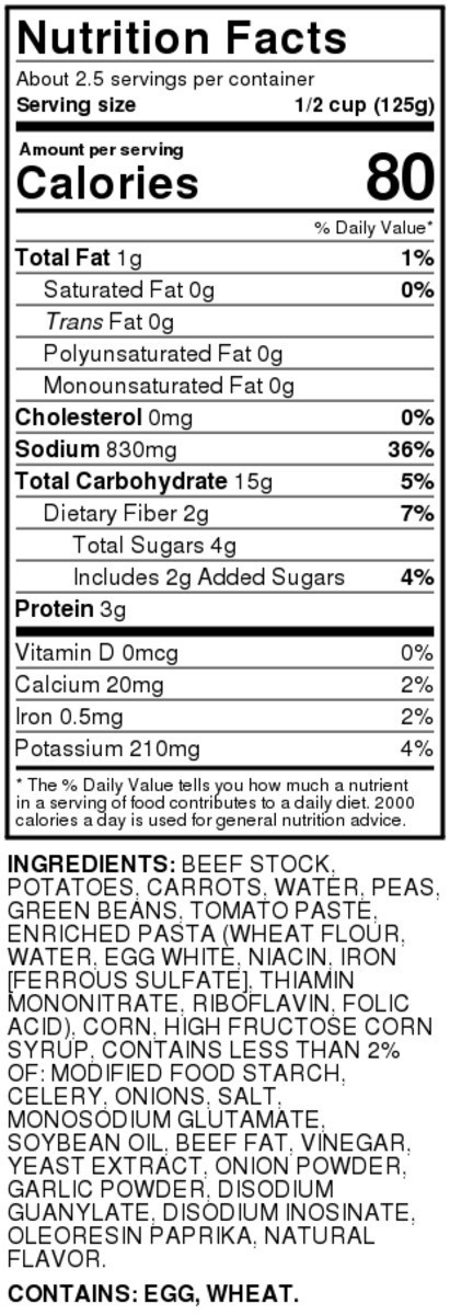 slide 4 of 9, Food Club Vegetable With Beef Stock Condensed Soup, 10.75 oz