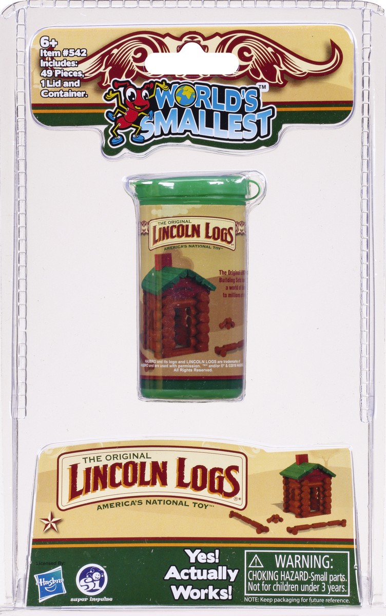 slide 2 of 9, World's Smallest 6+ The Original Lincoln Logs 1 ea, 1 ct