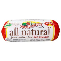 Swaggerty's Farm Hot Sausage, Preservative Free, All Natural
