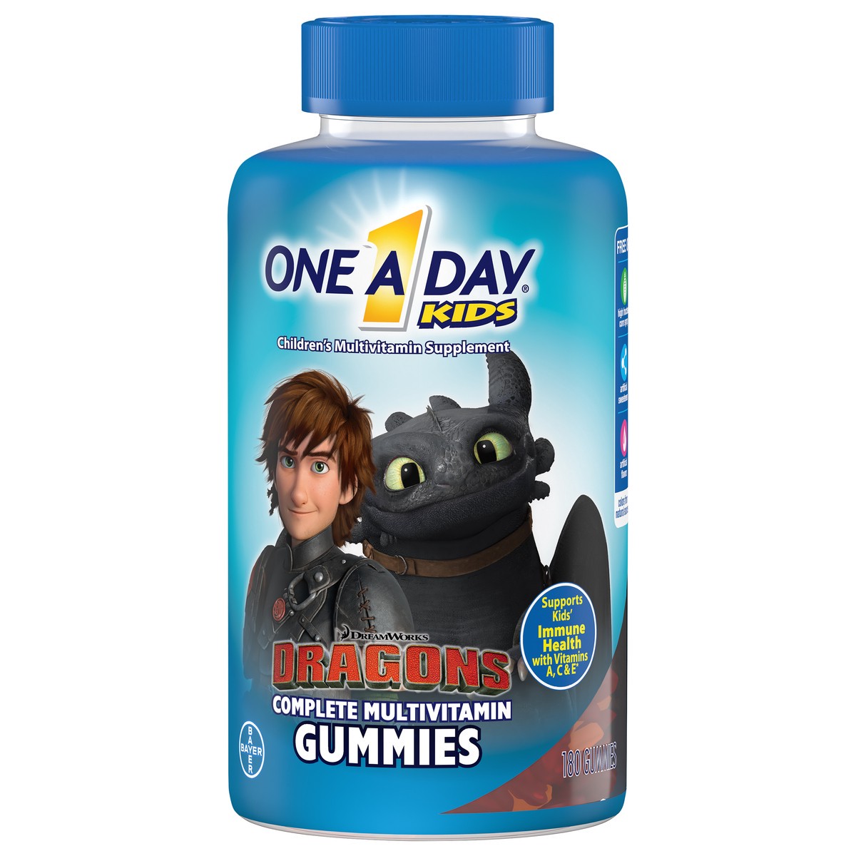 slide 3 of 8, One A Day Kids Gummies Complete Multivitamin 180 ea Bottle, 180 ct