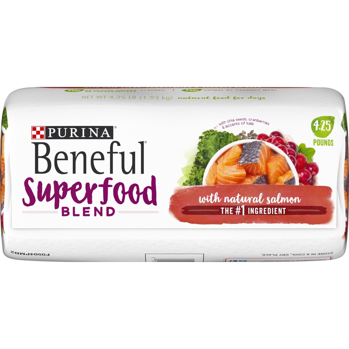 slide 4 of 9, Beneful Purina Beneful Natural Dry Dog Food, Superfood Blend With Salmon, 4.25 lb