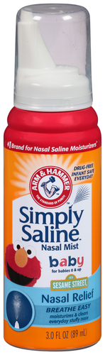 slide 1 of 4, ARM & HAMMER Smp Salin Baby Nasal Relief, 3 fl oz