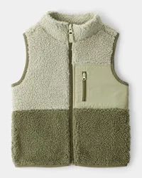 Carter's Toddler Boy Sherpa Sleeveless Vest - Green Green 3T