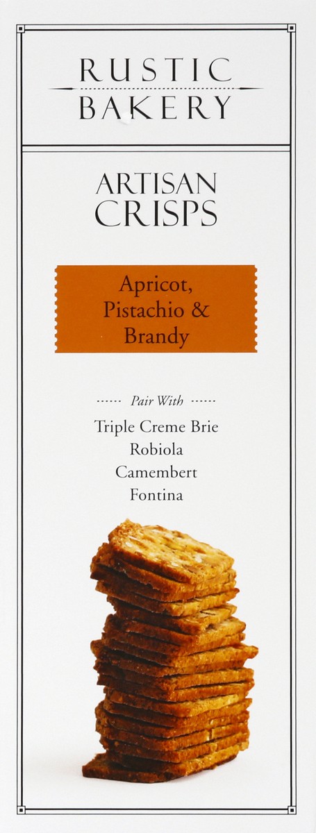 slide 7 of 9, Rustic Bakery Apricot, Pistachio & Brandy Artisan Crisps 5 oz, 5 oz