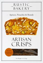 Rustic Bakery Apricot, Pistachio & Brandy Artisan Crisps 5 oz