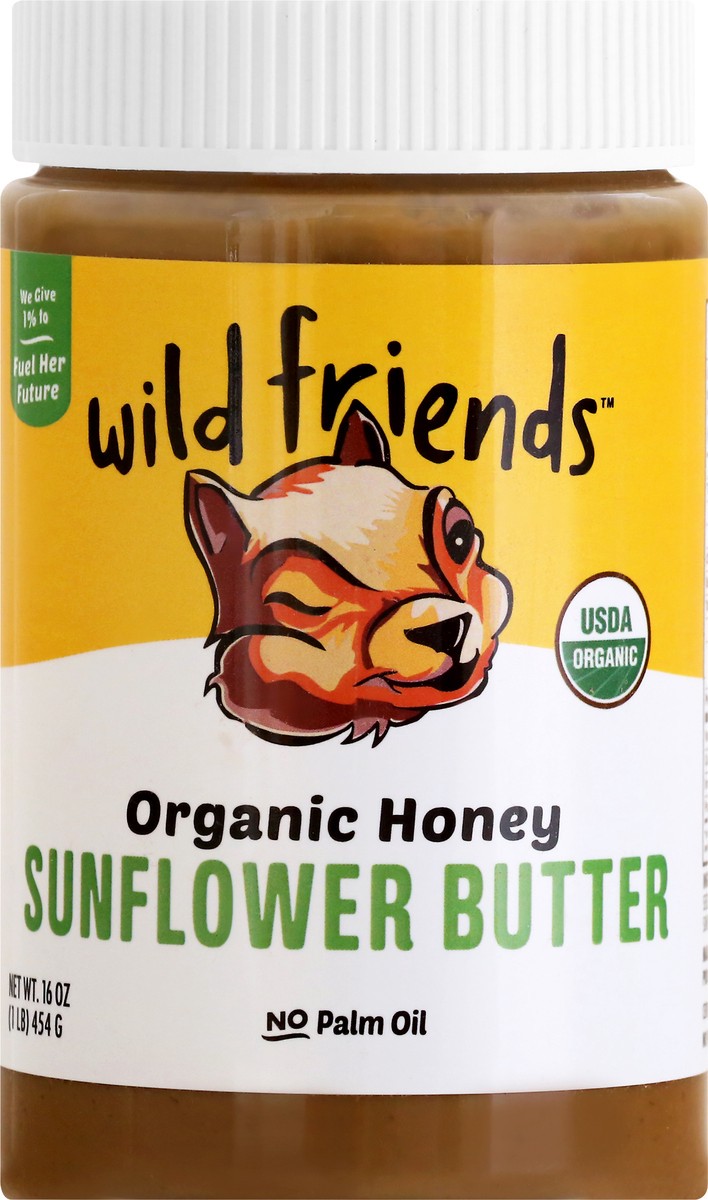 slide 5 of 13, Wild Friends Organic Honey Sunflower Butter, 16 oz