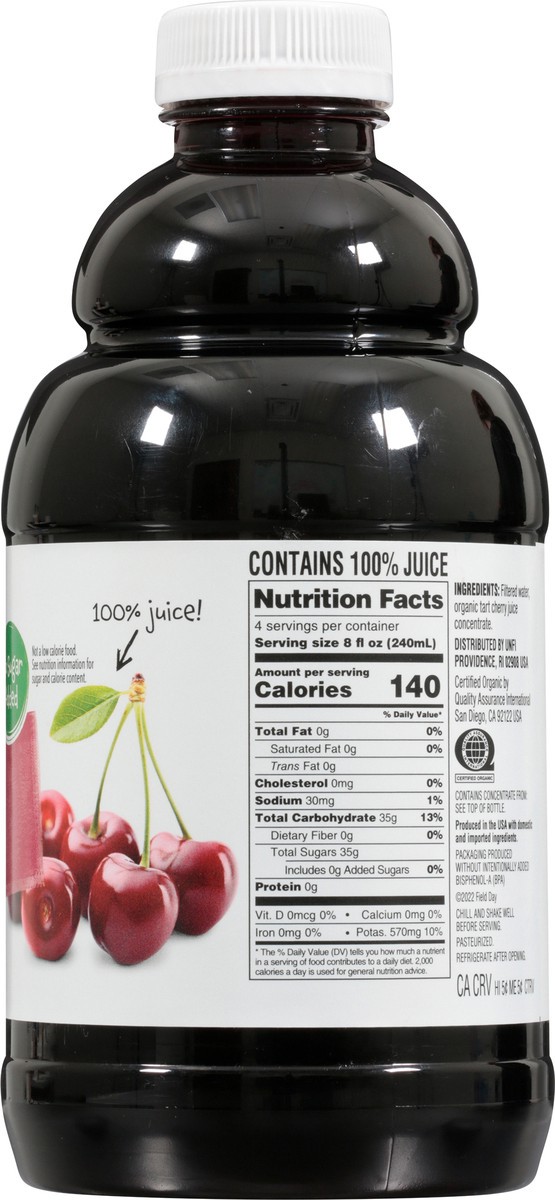 slide 10 of 13, Field Day Organic Tart Cherry Juice from Concentrate - 32 fl oz, 32 oz