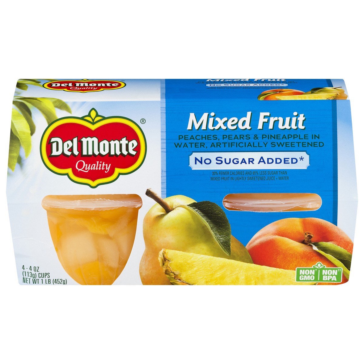 slide 1 of 11, Del Monte Mixed Fruit Cups, 4 ct; 4 oz