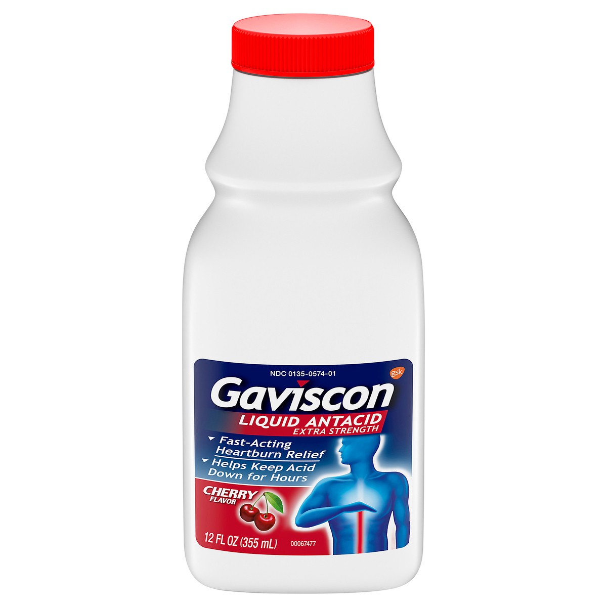 slide 1 of 87, Gaviscon Extra Strength Liquid Antacid Cherry, 12 fl oz