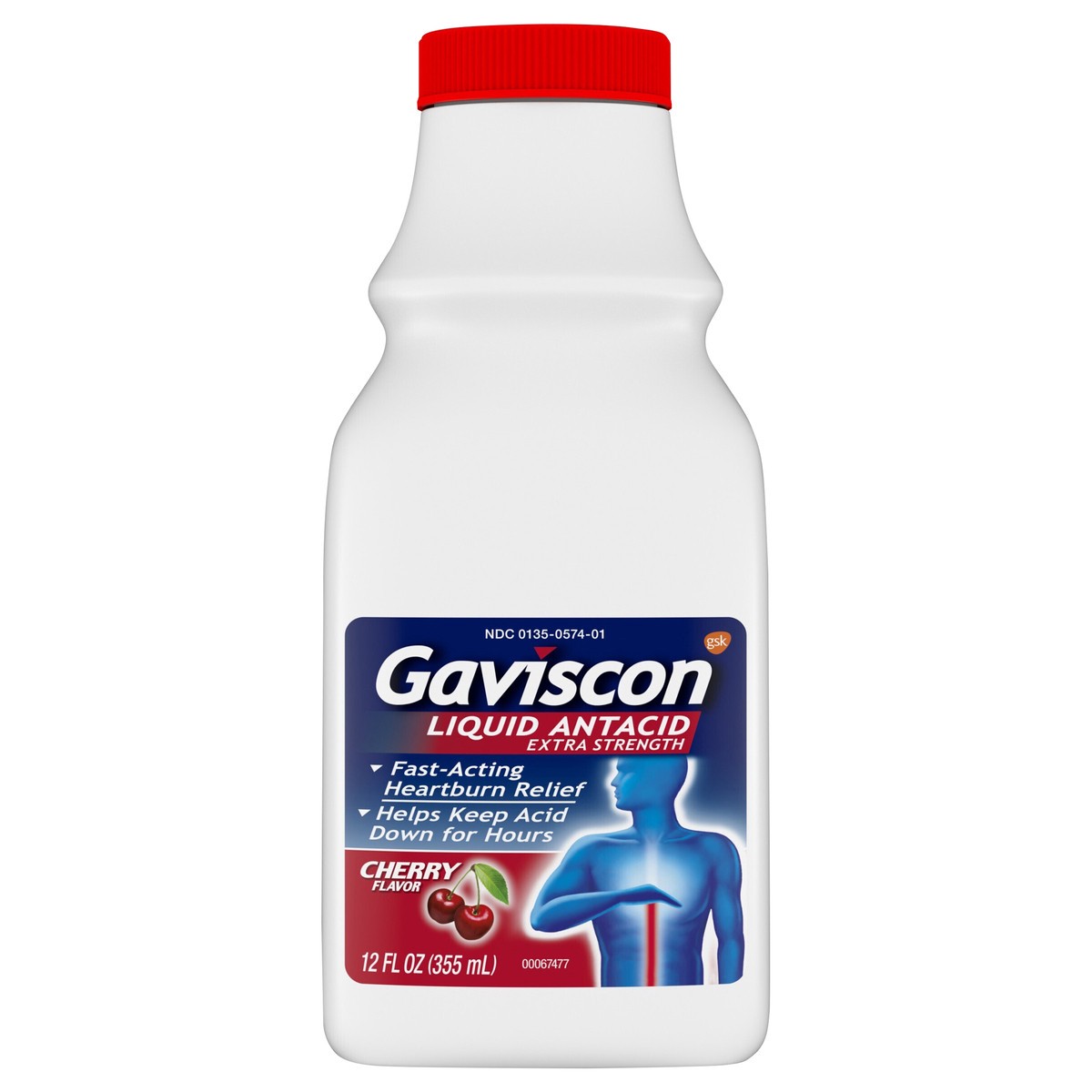 slide 1 of 87, Gaviscon Extra Strength Cherry Flavor Antacid 1 12 fl oz, 12 fl oz