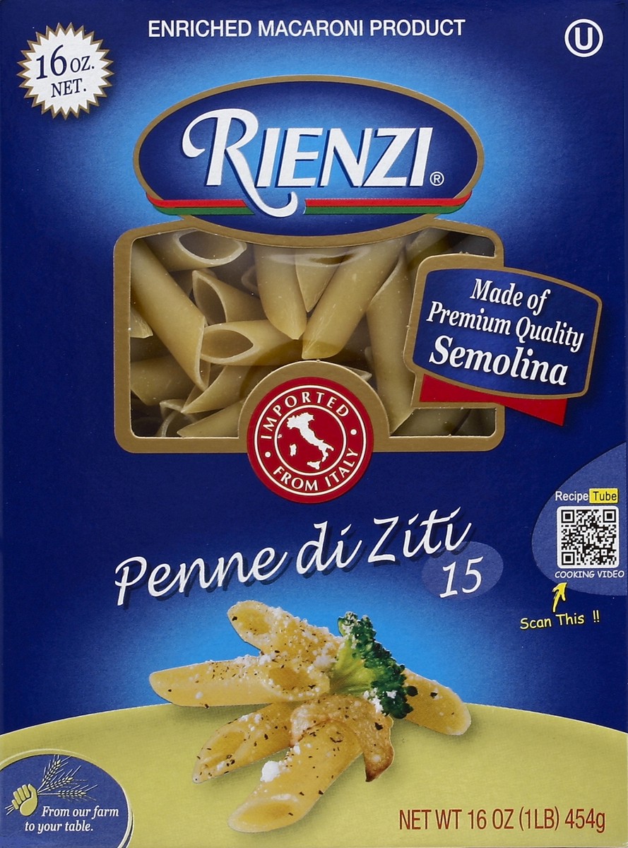 slide 3 of 4, Rienzi Penne di Ziti, 15, 16 oz