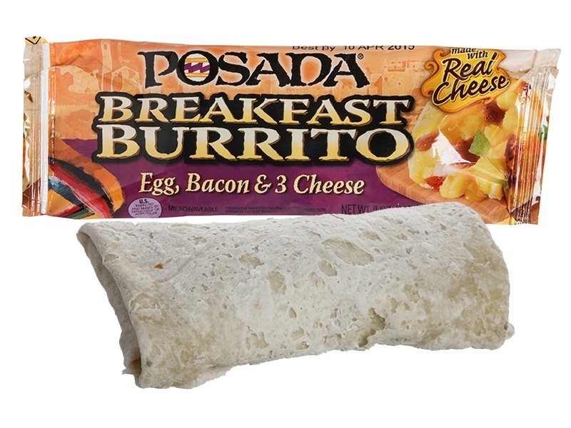 slide 1 of 1, Posada Breakfast Burrito Egg, Bacon, And Cheese, 24 ct