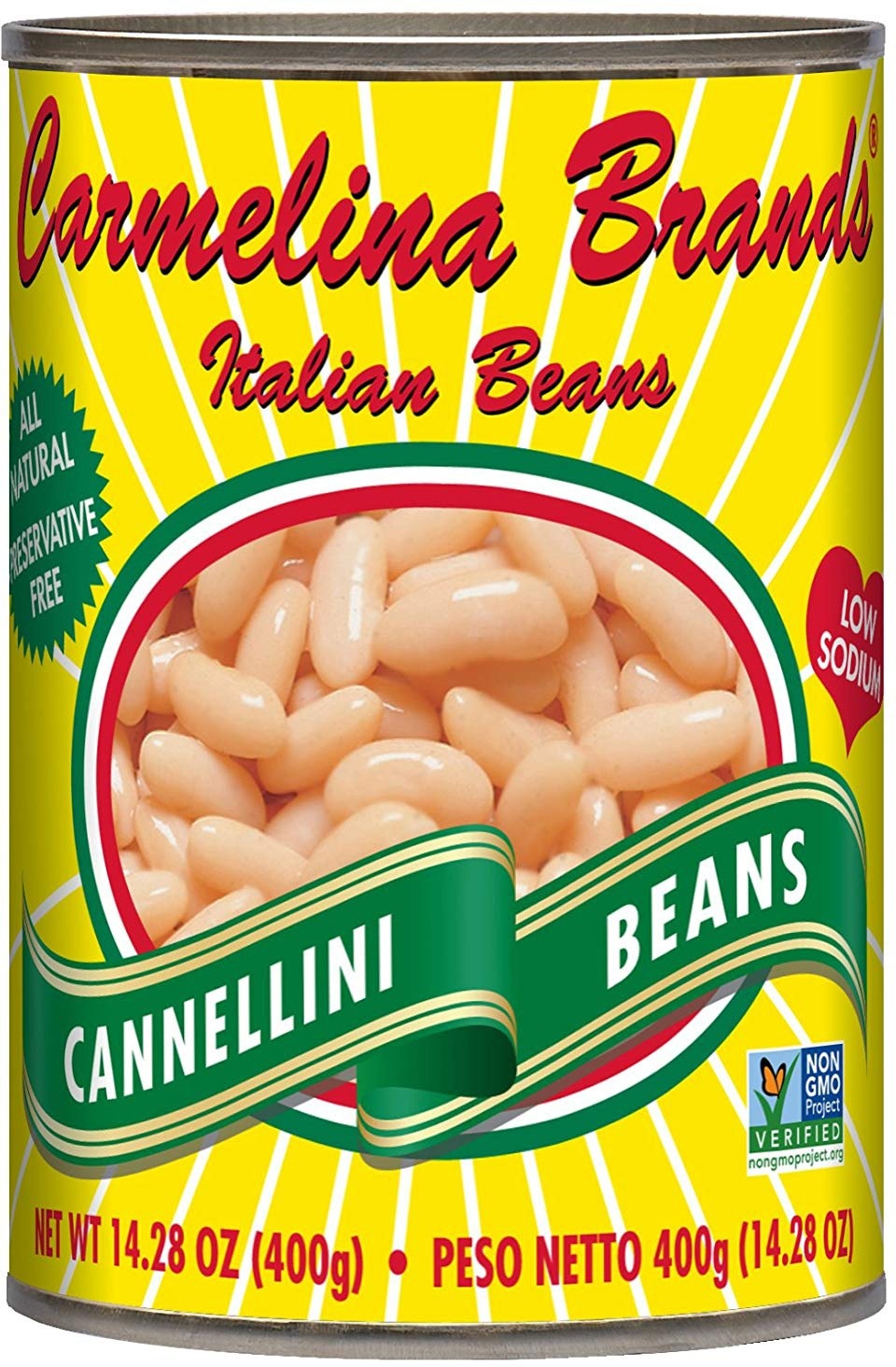 slide 1 of 1, Carmelina Brands Cannellini Beans, 14.28 oz