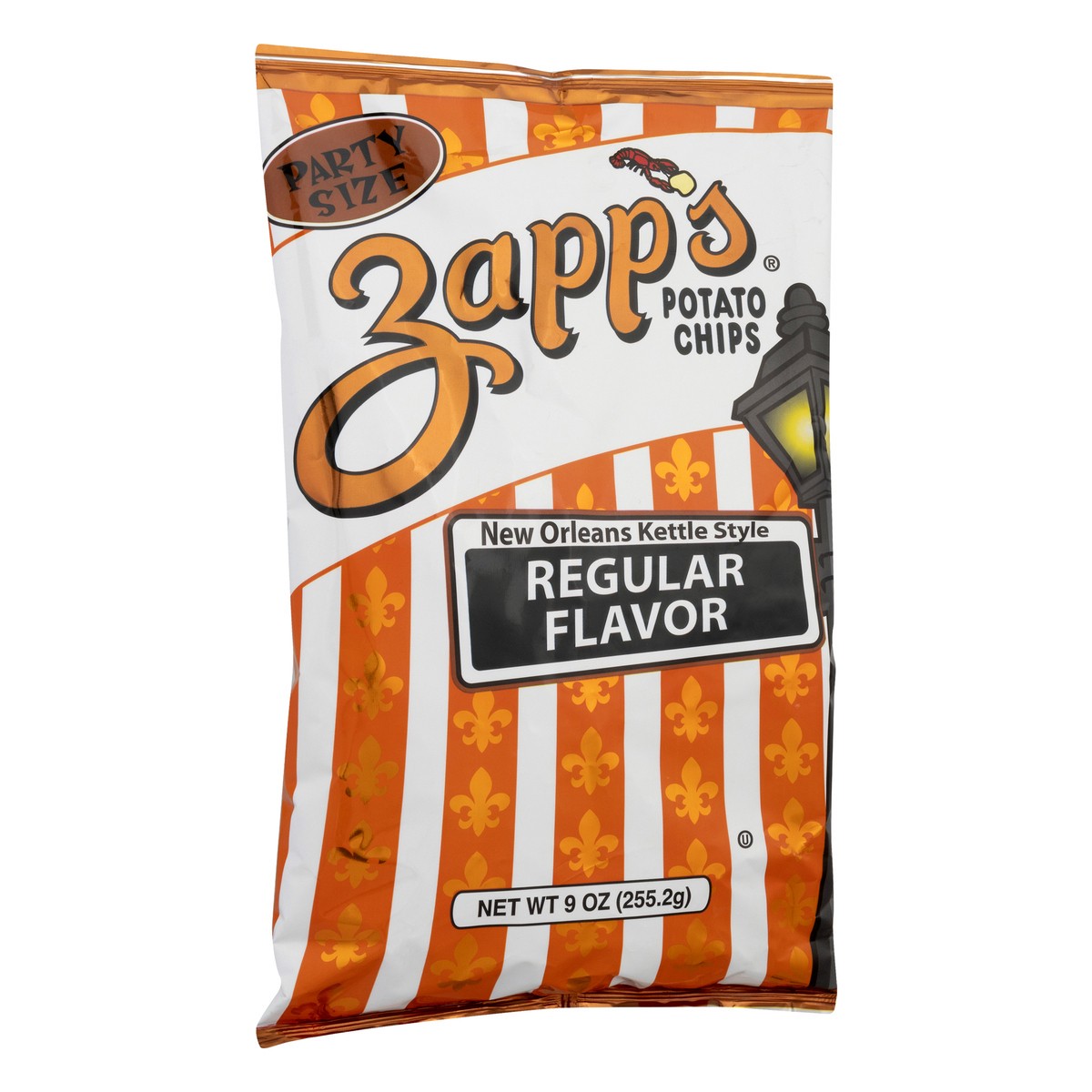 slide 7 of 9, Zapp's Party Size New Orleans Kettle Style Regular Flavor Potato Chips 9.0 oz, 9 oz