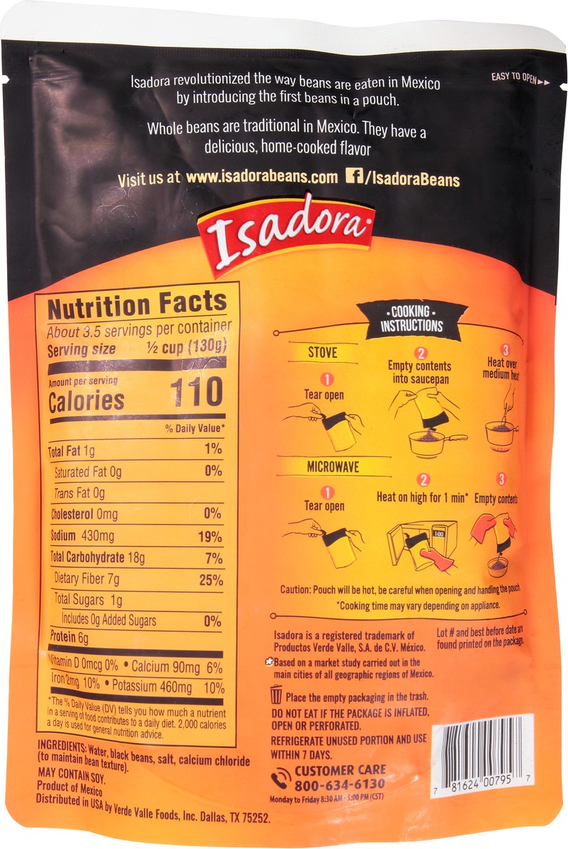 slide 4 of 11, Isadora Whole Black Beans 16 oz Pouch, 16 oz