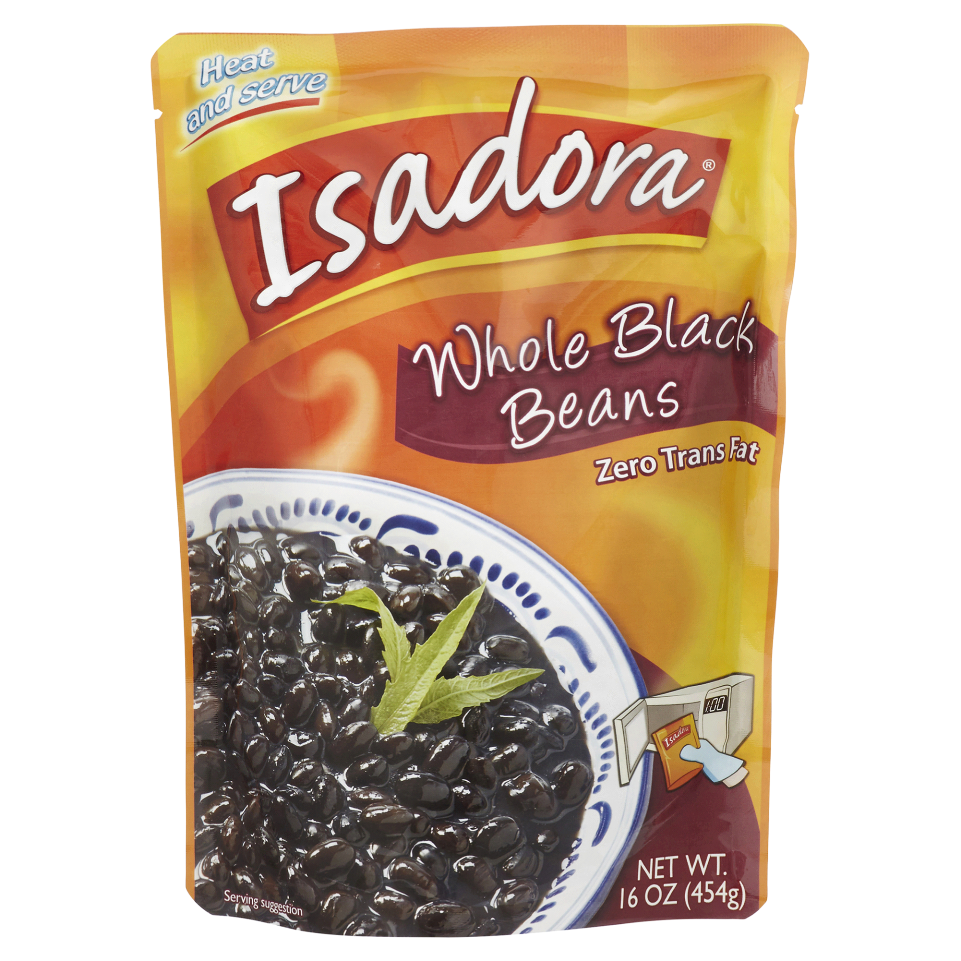 slide 1 of 1, Isadora Whole Black Beans Pouch, 1 ct