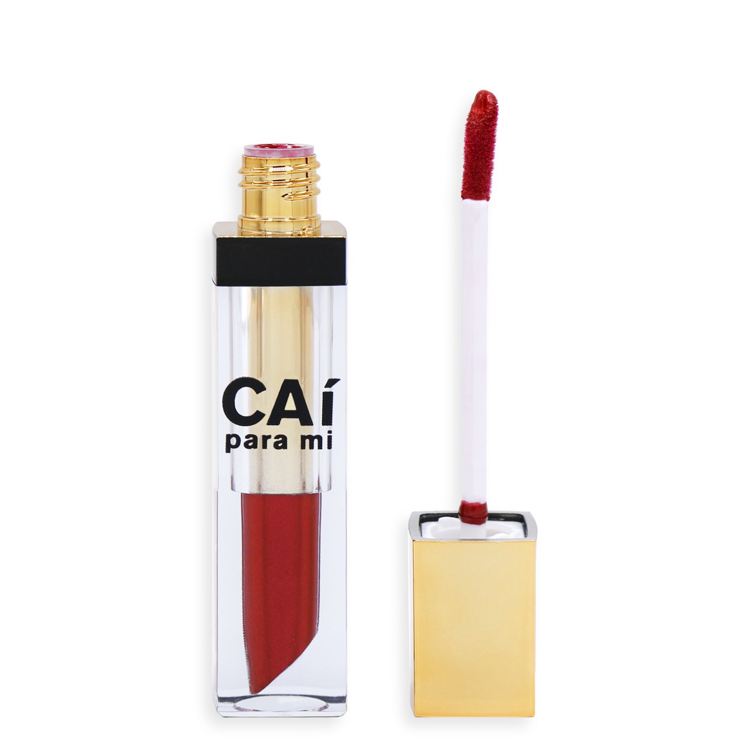 slide 2 of 2, CAI Para Mi Shimmer Lip Lacquer, Cherry Bomb, 0.2 oz