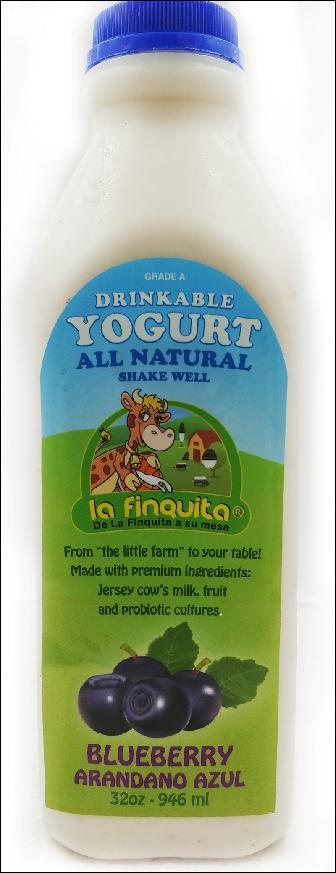 slide 1 of 1, La Finquita L/Finq Yog Blbry Drnk - 32 fl oz, 32 fl oz