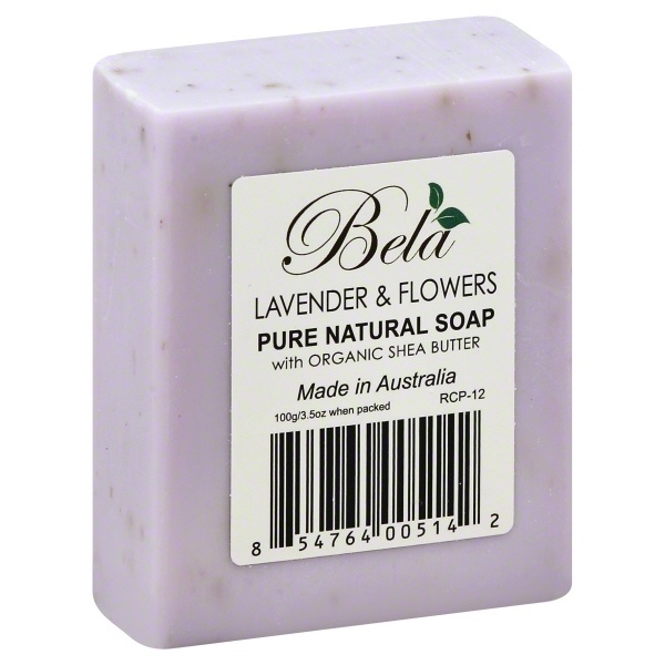 slide 1 of 1, Bela Soap Lavender Flower, 3.5 oz