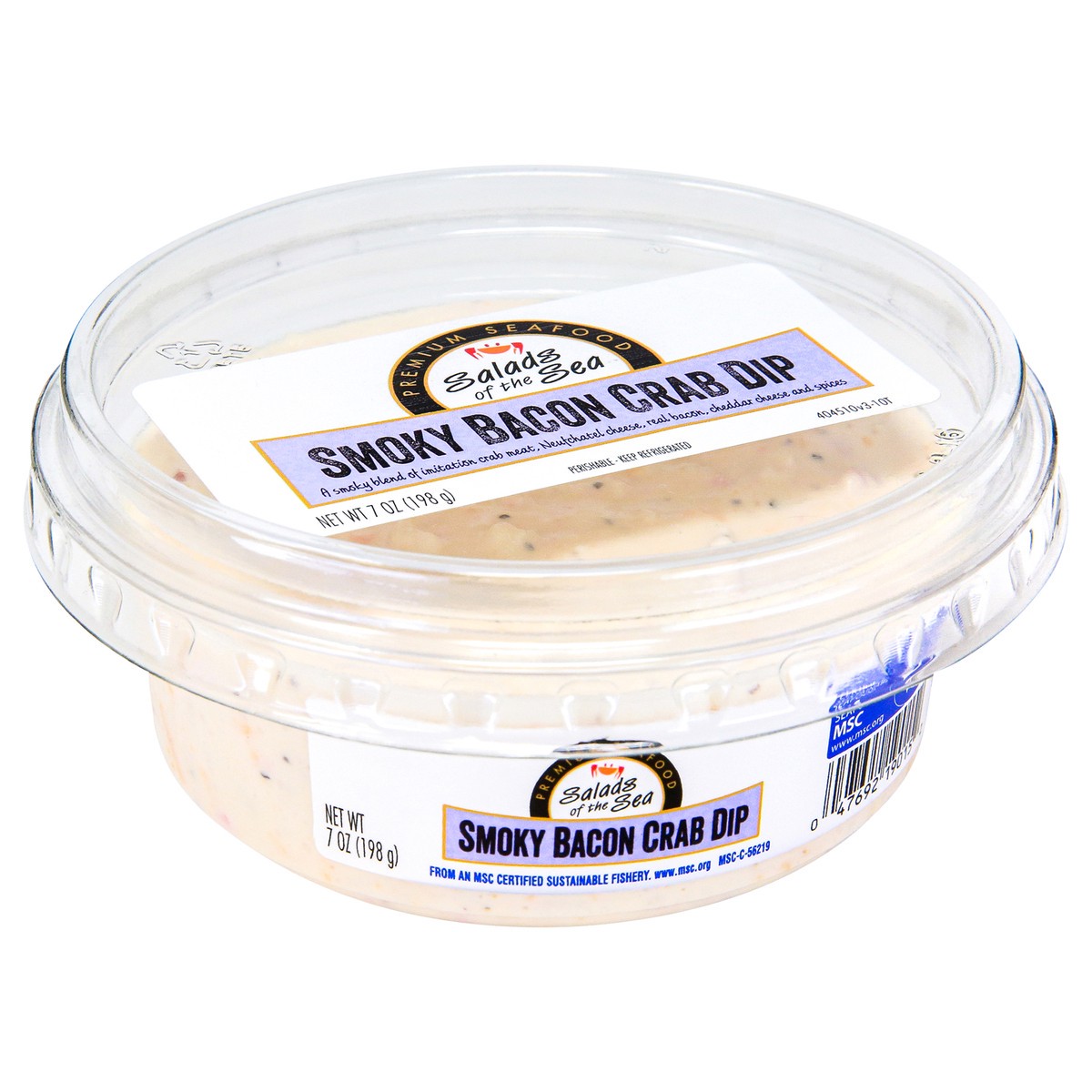 slide 9 of 9, Salads of the Sea Smoky Bacon Crab Dip 7oz, 7 oz