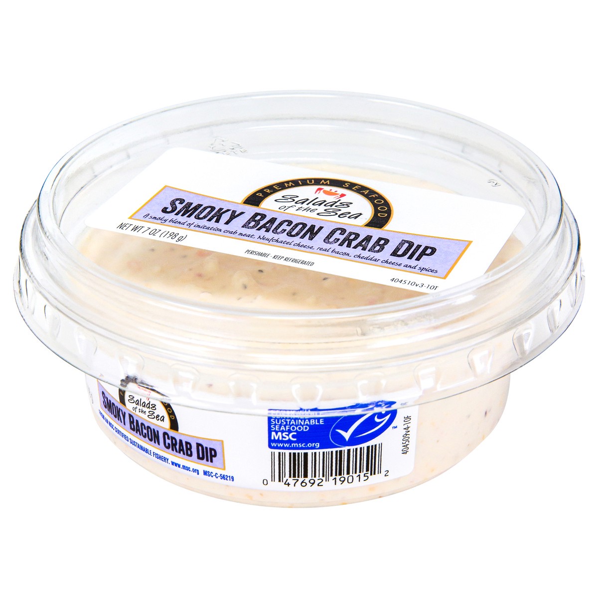 slide 2 of 9, Salads of the Sea Smoky Bacon Crab Dip 7oz, 7 oz