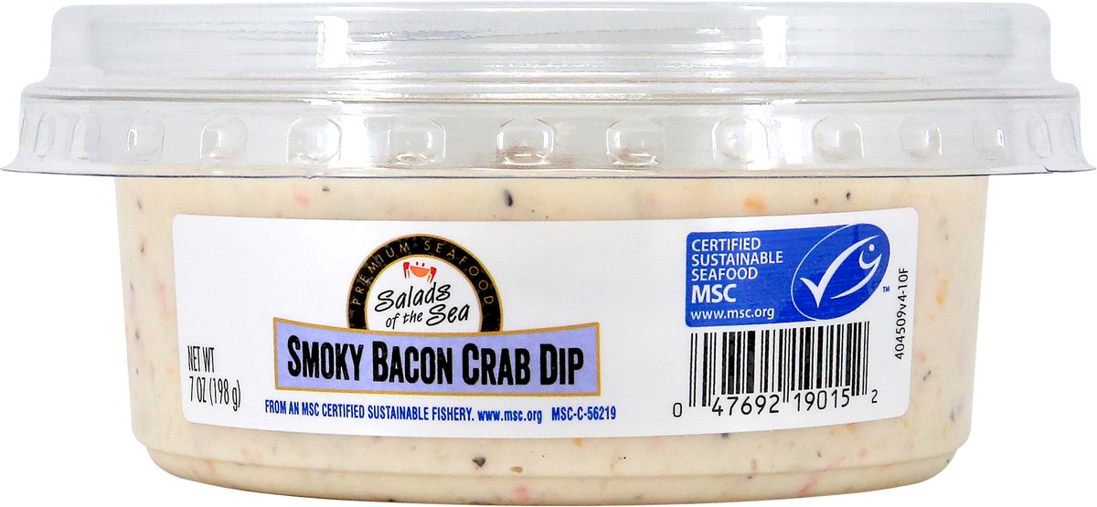 slide 5 of 9, Salads of the Sea Smoky Bacon Crab Dip 7oz, 7 oz