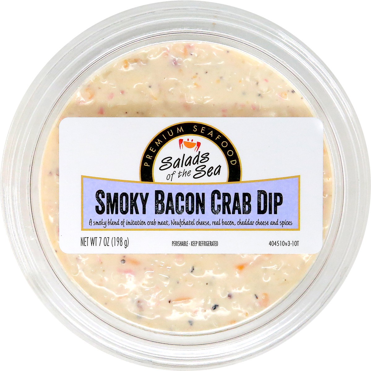 slide 6 of 9, Salads of the Sea Smoky Bacon Crab Dip 7oz, 7 oz