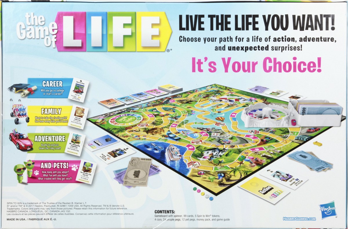 slide 5 of 9, Hasbro Ages 8+ The Game of Life 1 ea, 1 ct