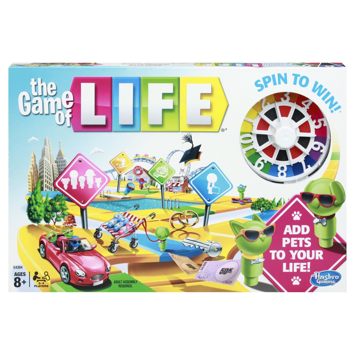 slide 1 of 9, Hasbro Ages 8+ The Game of Life 1 ea, 1 ct