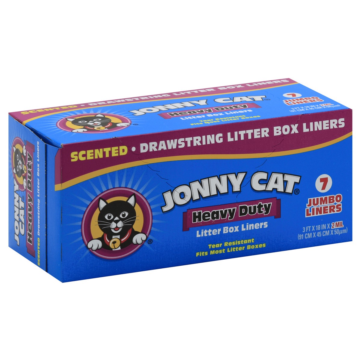 slide 4 of 5, Jonny Cat Jumbo Scented Litter Box Liners, 7 ct