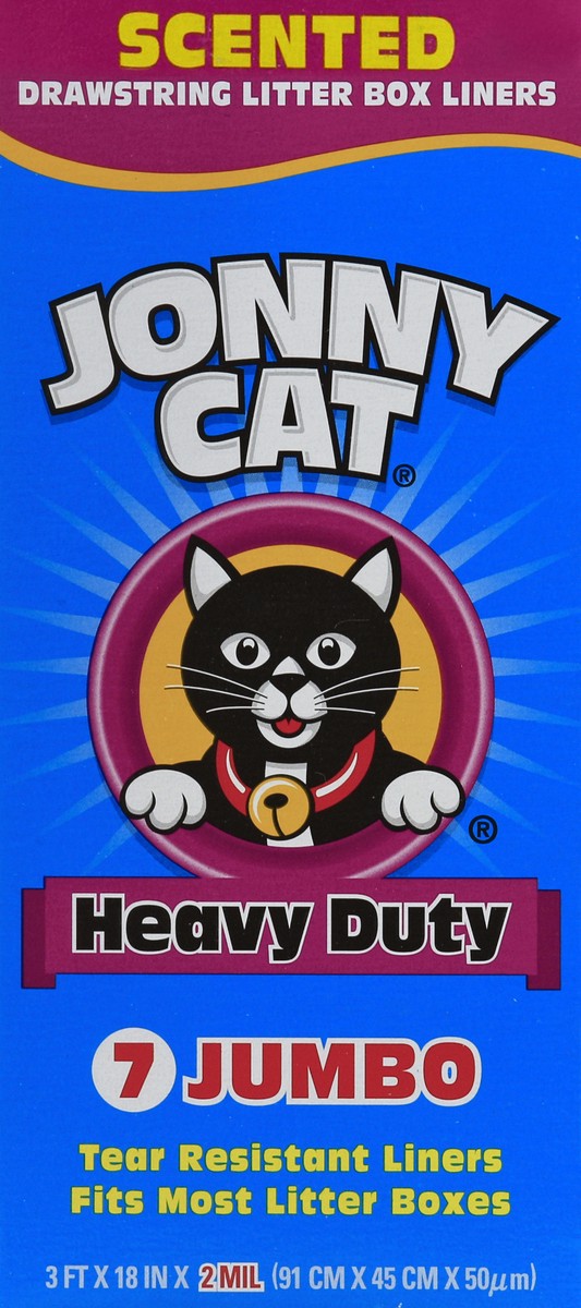 slide 1 of 5, Jonny Cat Jumbo Scented Litter Box Liners, 7 ct