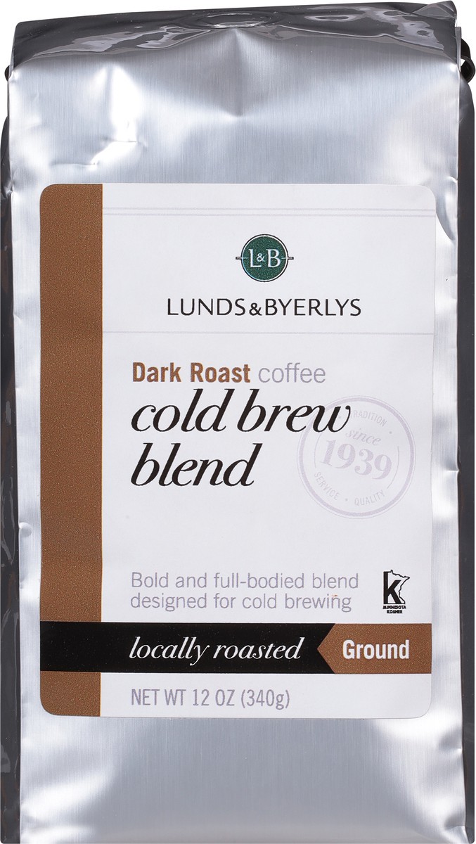 slide 2 of 11, Lunds & Byerlys Ground Dark Roast Cold Brew Blend Coffee 12 oz, 12 oz