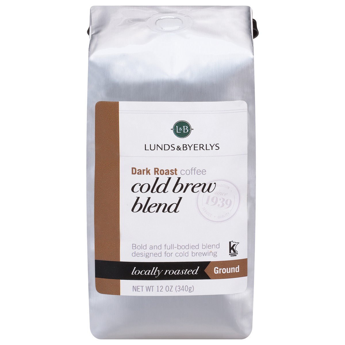 slide 1 of 11, Lunds & Byerlys Ground Dark Roast Cold Brew Blend Coffee 12 oz, 12 oz