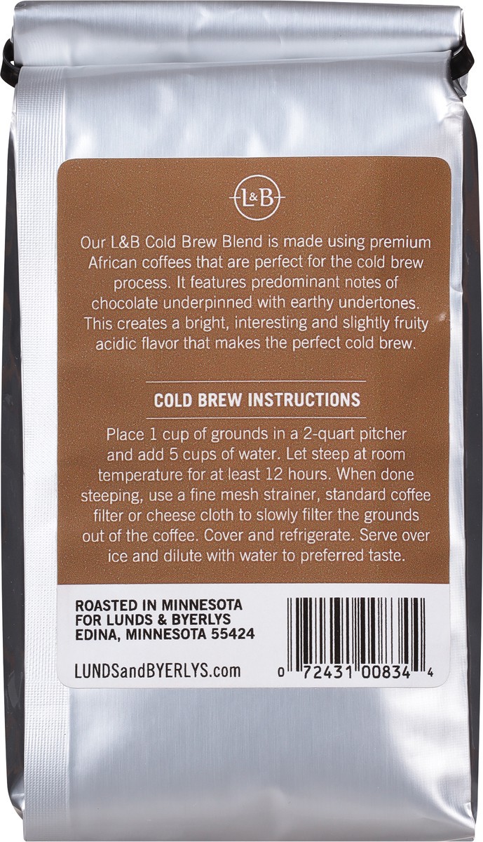 slide 3 of 11, Lunds & Byerlys Ground Dark Roast Cold Brew Blend Coffee 12 oz, 12 oz