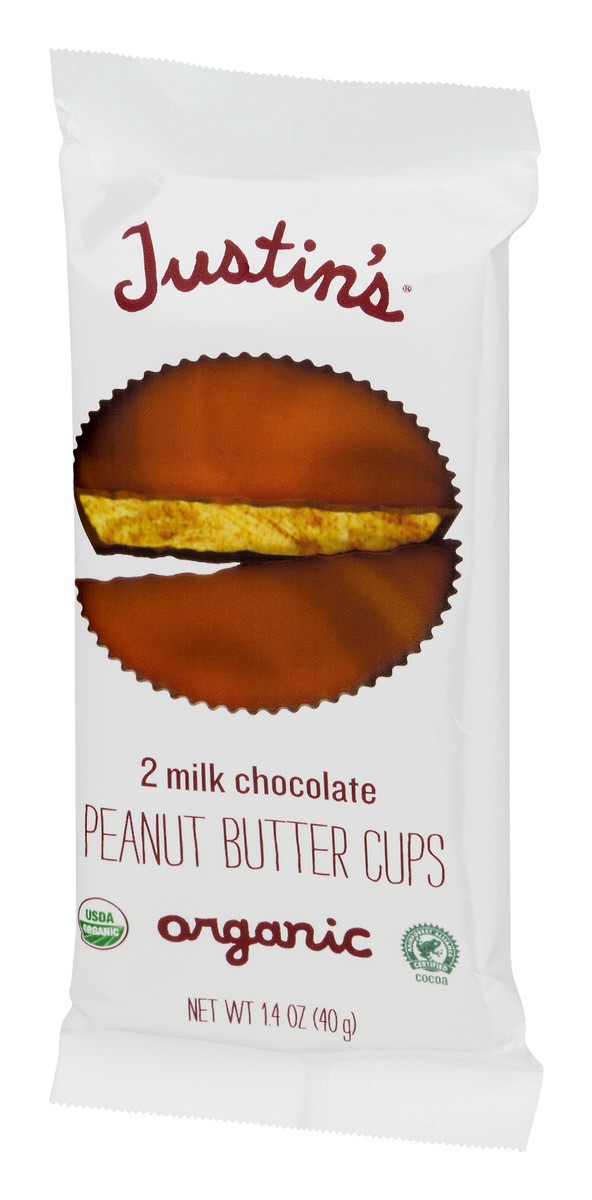 slide 2 of 9, Justin's Milk Chocolate Peanut Butter Cups 2.0 oz, 1.4 oz