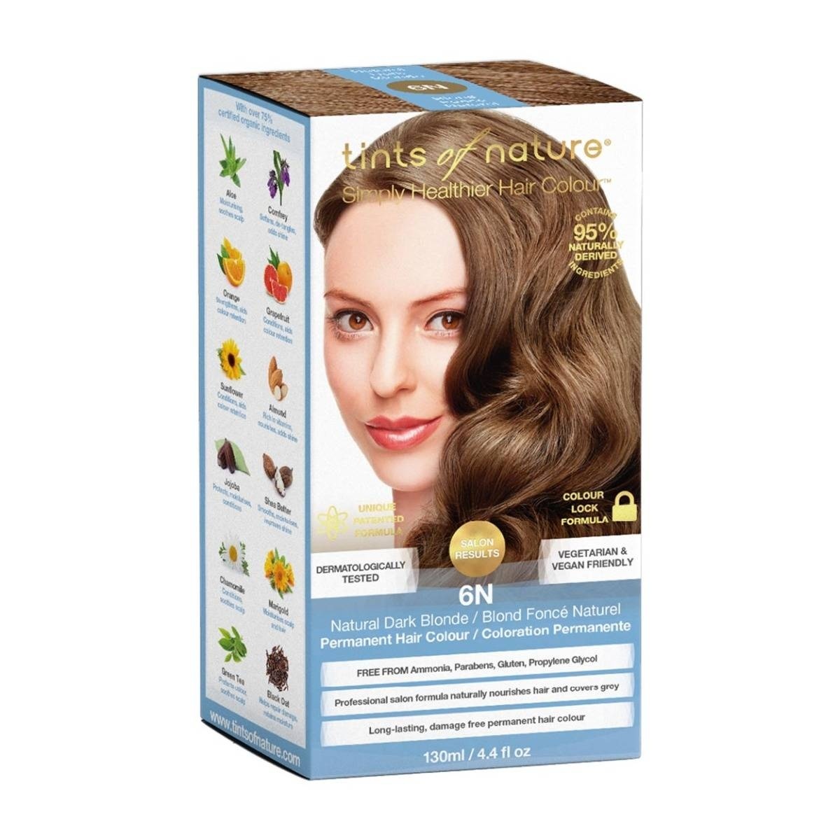 slide 1 of 1, Tints of Nature Permanent Hair Colour - 6N Natural Dark Blonde , 1 ct