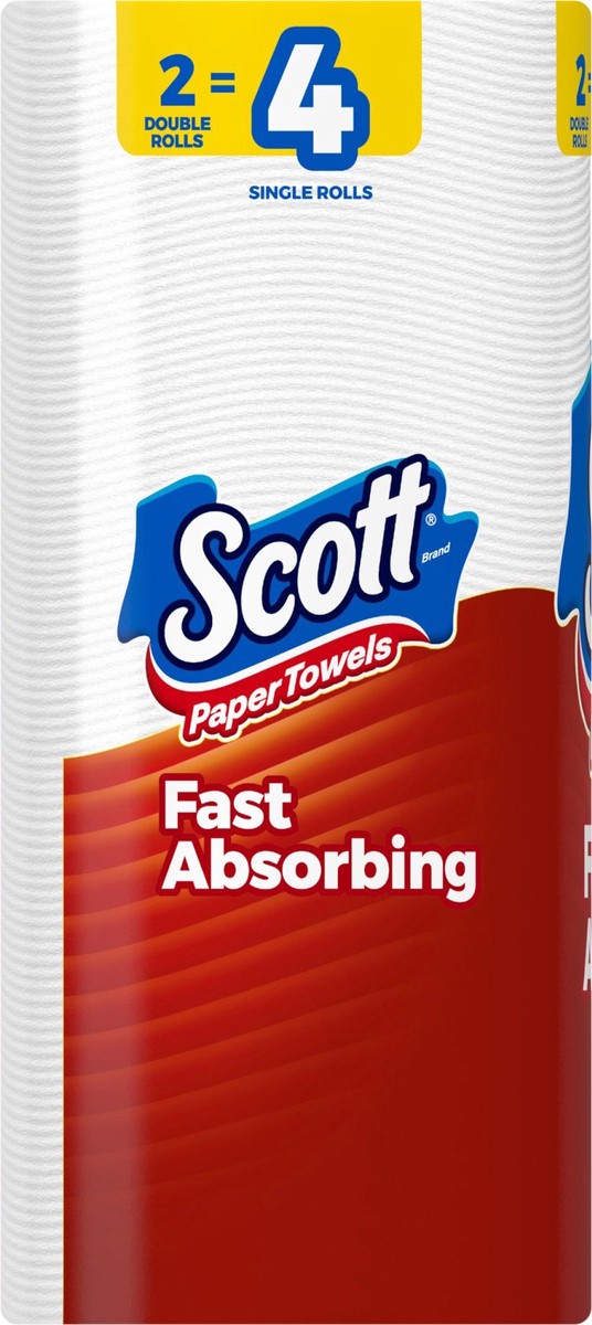 slide 3 of 11, Scott Paper Towels, Choose-A-Sheet, 2 Double Rolls = 4 Regular Rolls (108 Sheets Per Roll), 2 ct