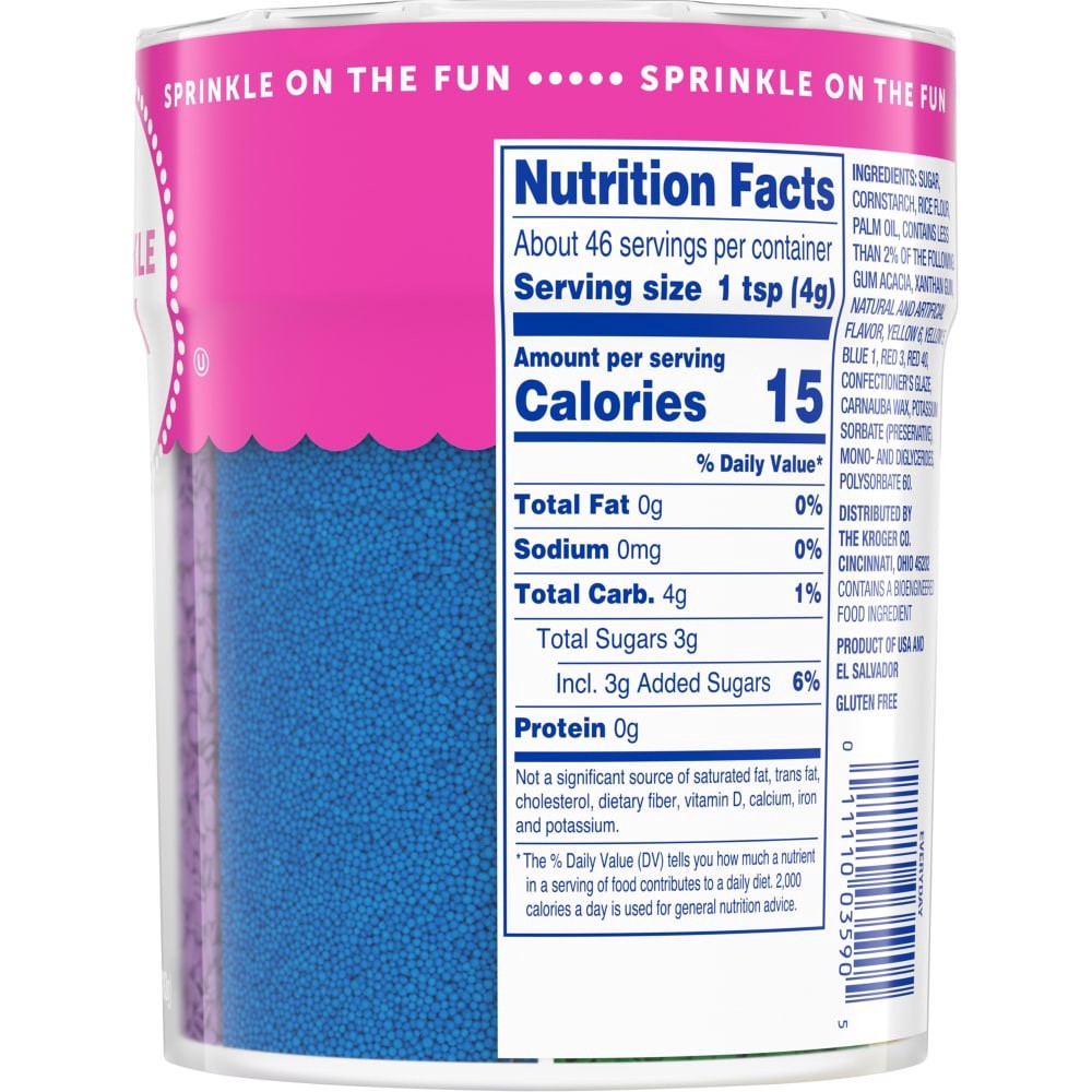 slide 3 of 5, Kroger 6-Cell Cake Decor Everday Sprinkle Mix, 6.4 oz