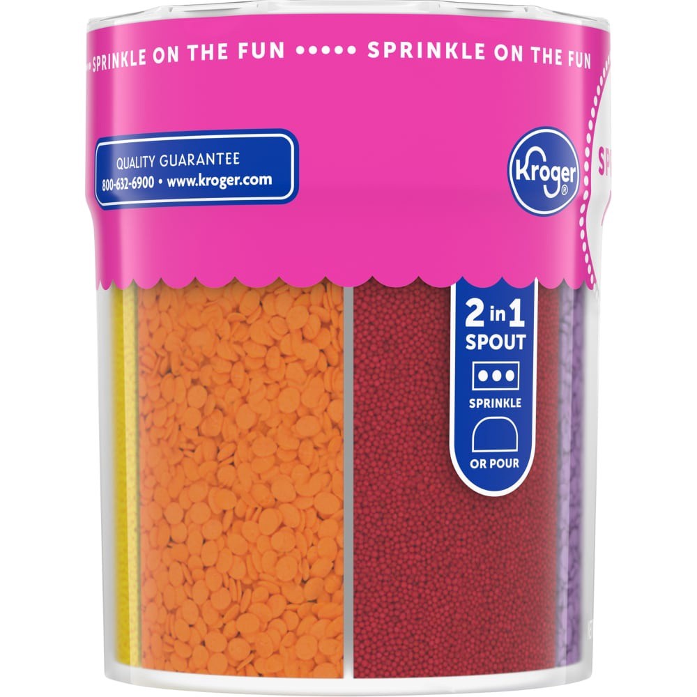 slide 4 of 5, Kroger 6-Cell Cake Decor Everday Sprinkle Mix, 6.4 oz