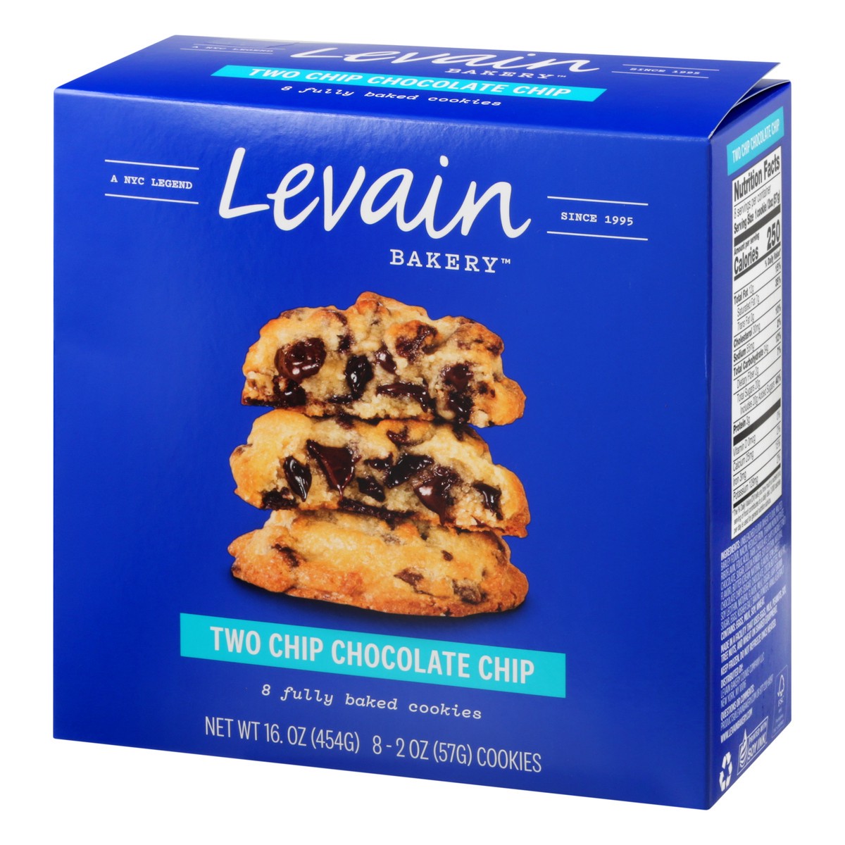 slide 9 of 10, Levain Bakery Baked Two Chip Chocolate Chip Cookies 8 ea, 8 ct